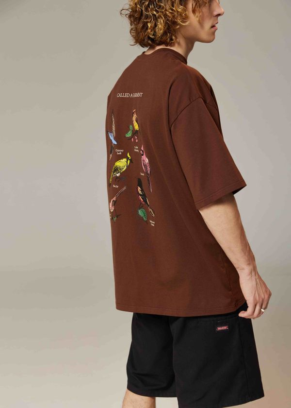Футболка Birds Коричневая - фото 9