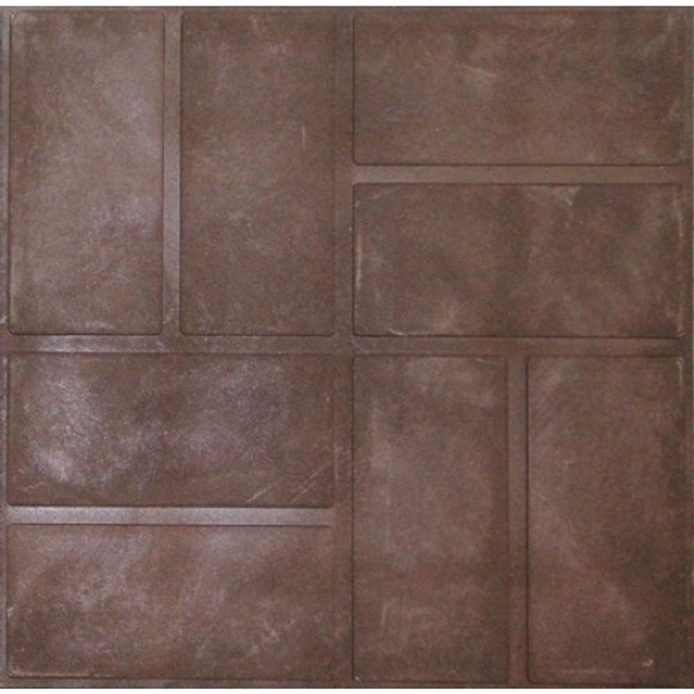 Плитка полимерпесчаная коричневая 330*330*35 (9 шт/м2)