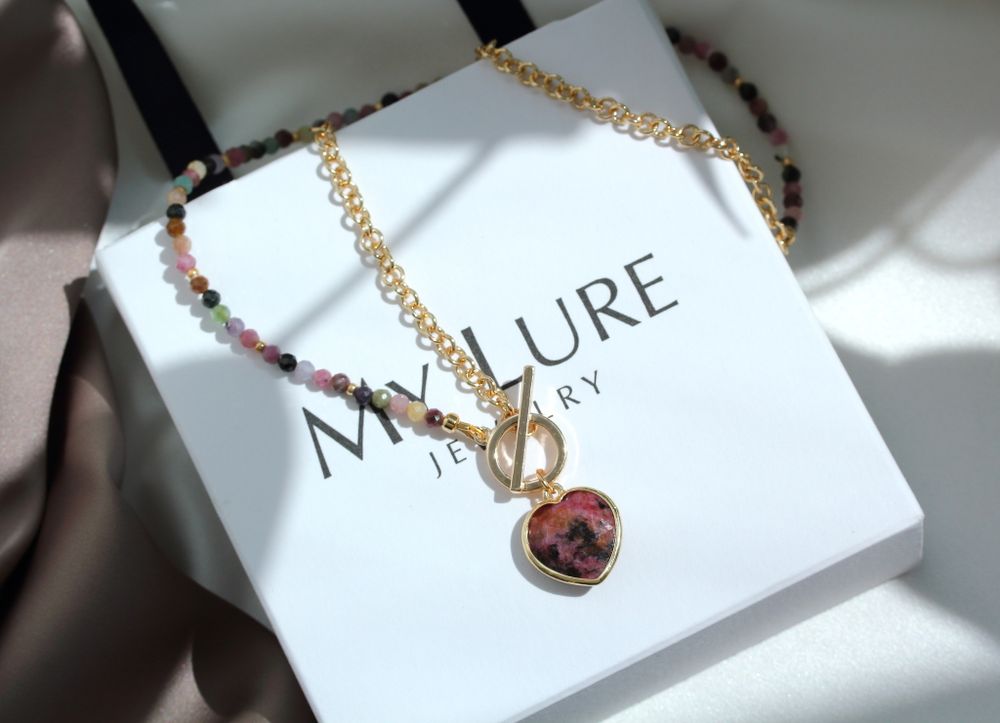 Колье из турмалина