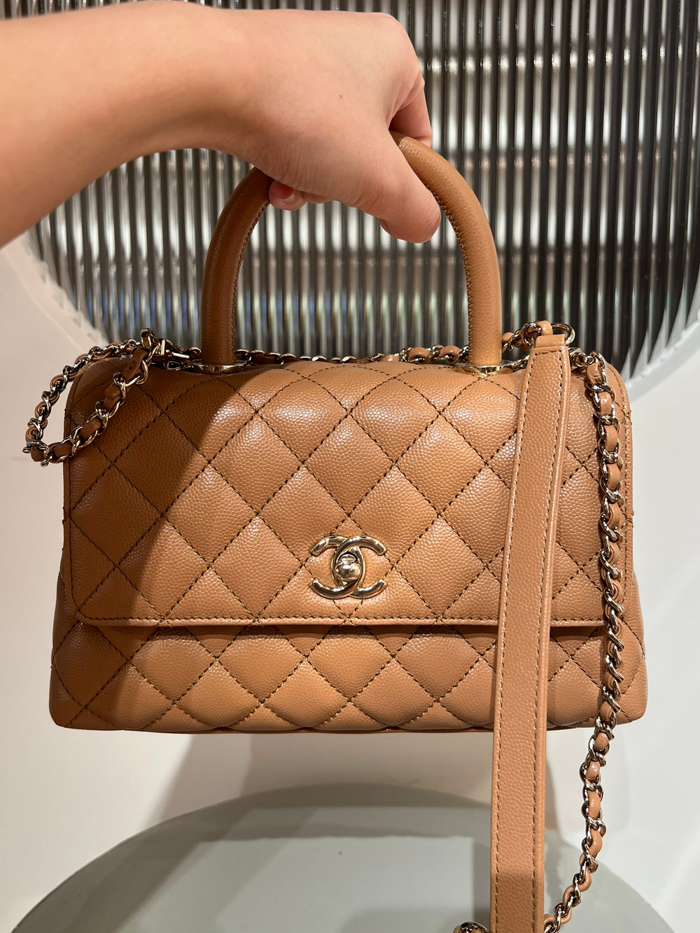 Chanel Flap Bag With Top Handle