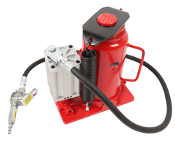 Домкрат бутылочный 20т 265-510мм пневматический GTE