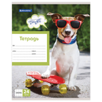 Тетрадь 24 л. BRAUBERG клетка обложка картон MY BEST FRIEND (36 штук в упаковке)