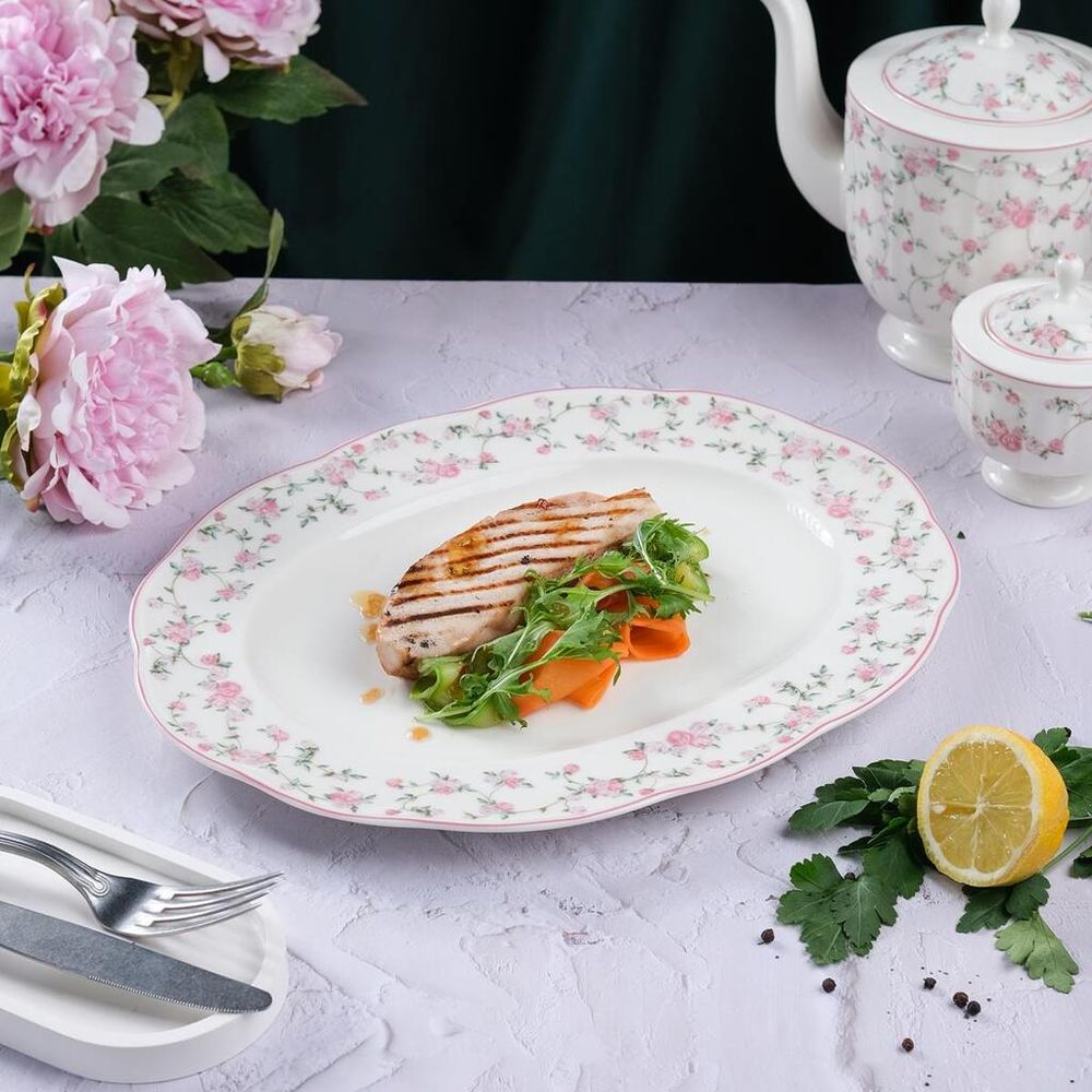 Блюдо овальное 34*27 cм h2,5 см   Noble [1]