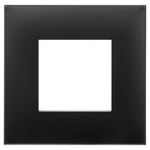 Рамка "Avanti", "Черный матовый", 1 пост (2 мод.)