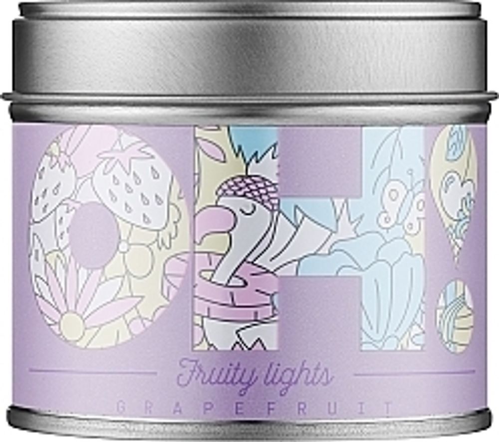 OH!TOMI Fruity Lights Grapefruit Candle 185 g OH!TOMI Fruity Lights Grapefruit Candle 185 g