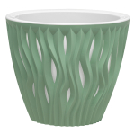 Кашпо для цветов пластиковое 4,5л d-21,5 см «Вдохновение» Мята