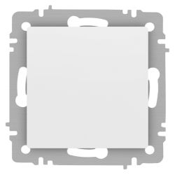 Переключатель Intro Accent 6-103-01М 10А-250В IP20 СУ AL/CU белый матовый
