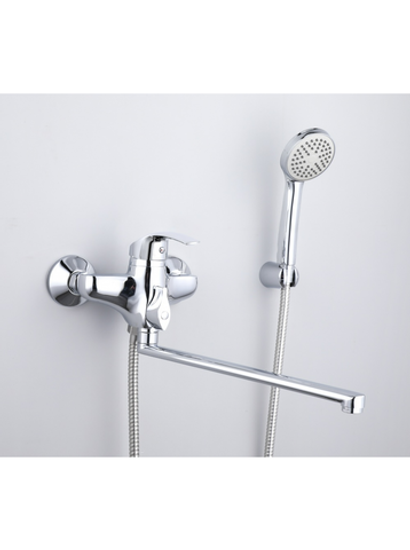 Смеситель для ванны и умывальника однорычажный (длинный излив) HANSEN H22021, цвет хром