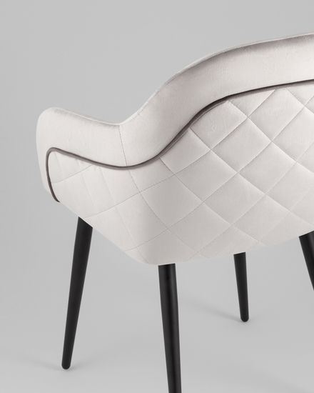 Стул Новел New велюр светло-серый