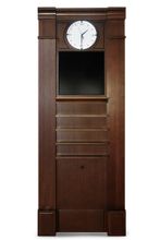 Киевница К-21 с часами ясень,шпон,мдф (№11)