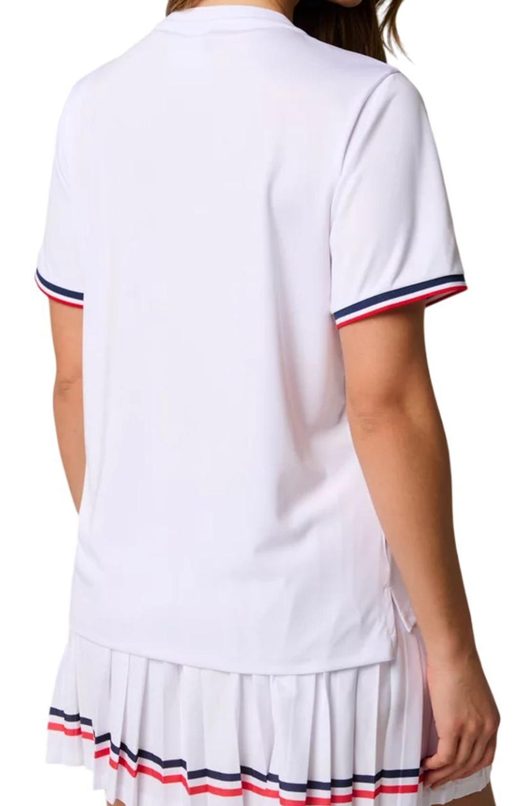 Женская теннисная футболка Roland Garros Tricolore - белый