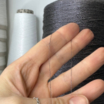 SOLO - Stock Italy; 63%хлопок, 37% люрекс; 1500м/100гр; графитовый блеск;