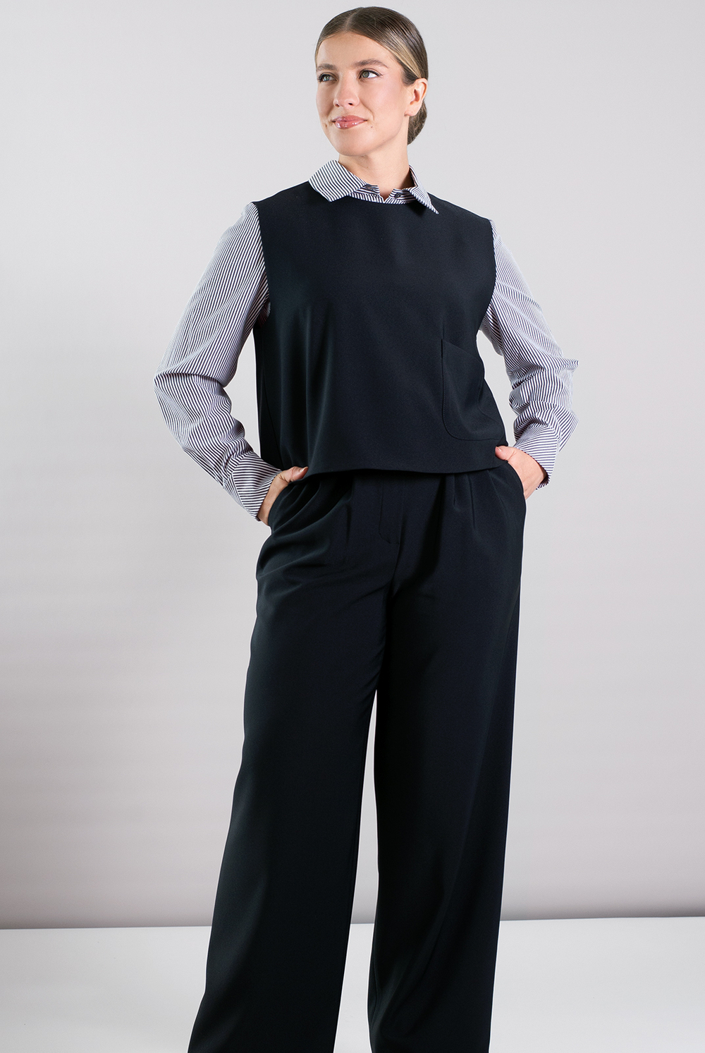 Жилет женский 2955ВП, черный #70Ч062955ВП