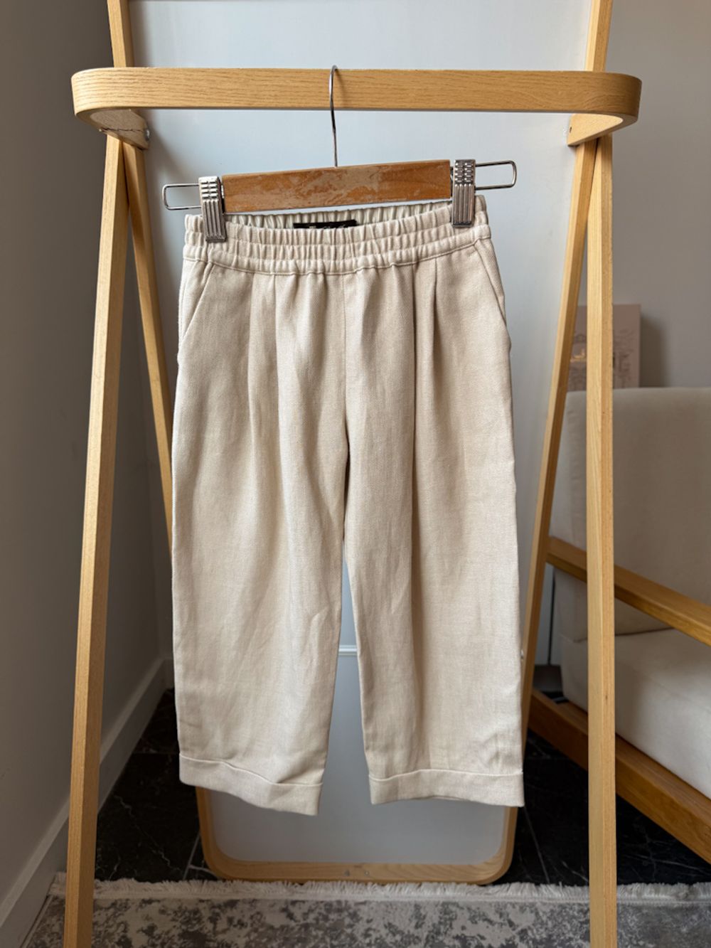 Новые льняные брюки Loro Piana, 92