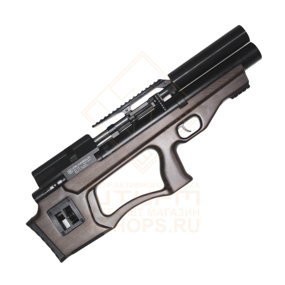 Винтовка пневматическая Krugergun PCP Снайпер буллпап 300 мм, редуктор, cal 5.5, передний вз, Wood