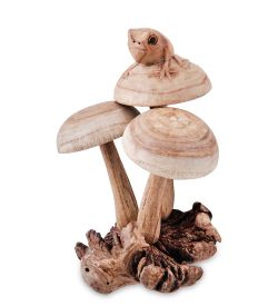 Decor and Gift 45-032 Статуэтка «Лягушонок на грибах» 18 см