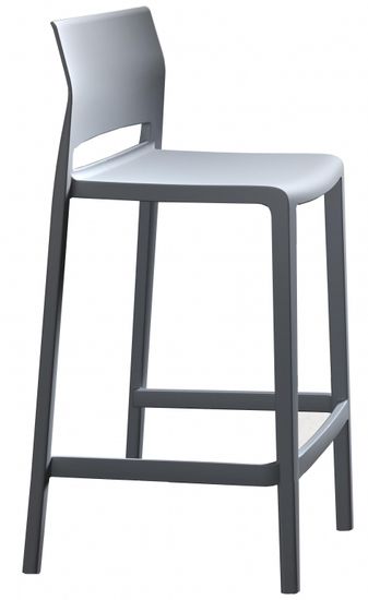 Стул пластиковый полубарный Bakhita 66