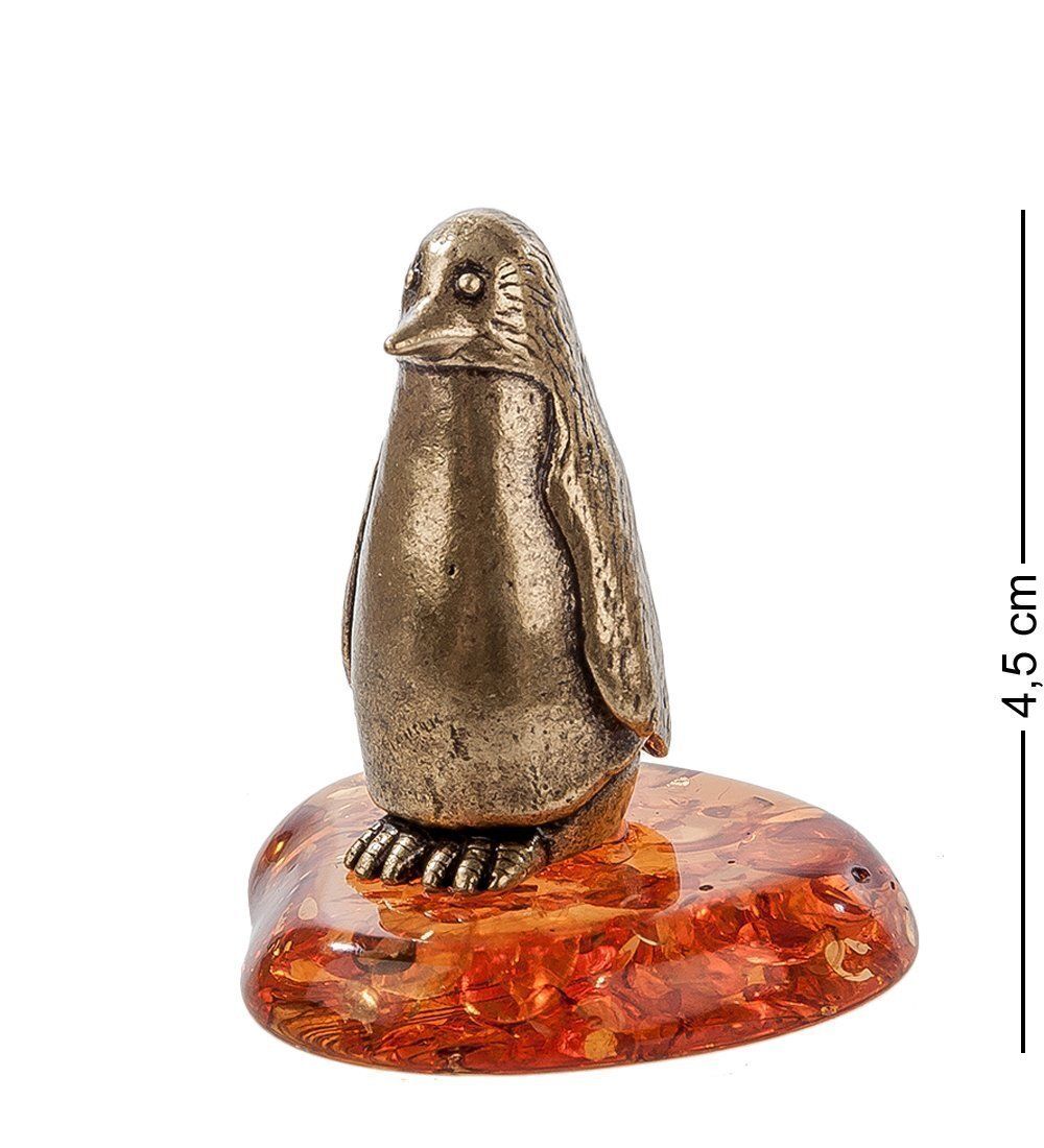 Народные промыслы AM- 510 Фигурка «Пингвин» (латунь, янтарь)