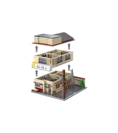 Конструктор CADA магазин тофу Fujiwara (1908 деталей)