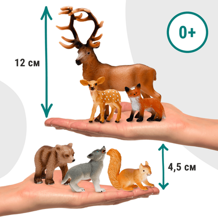 Лесные малыши - 6 фигурок с аудиосказками и мини-книгой