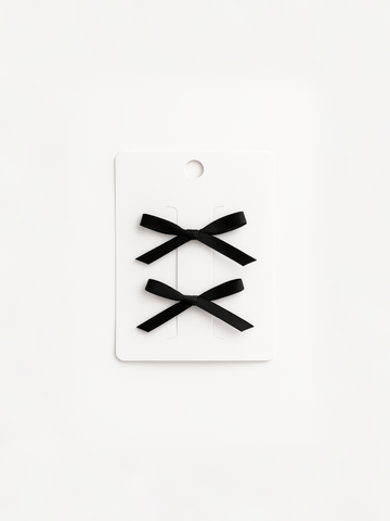 Комплект заколок "Бантики", Черный