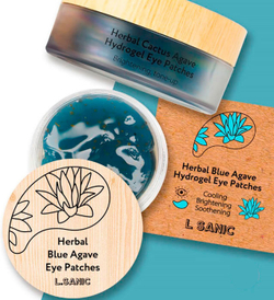 Гидрогелевые патчи противоотечные с экстрактом голубой агавы - L'SANIC Herbal Blue Agave Hydrogel Eye Patches, 60 шт