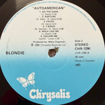 Blondie - AutoAmerican (Швеция 1980г.)