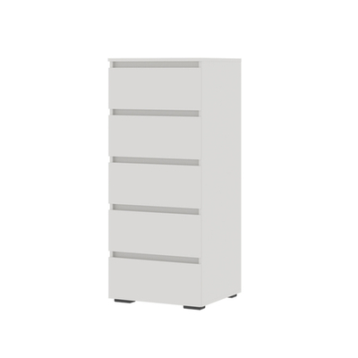 Хелен КМ 03 Комод 5 ящиков Белый/Белый