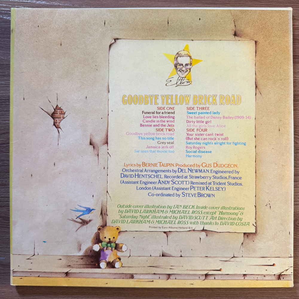 Elton John ‎– Goodbye Yellow Brick Road 2LP (Скандинавия 1973г.)