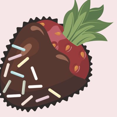 клубника в шоколаде с посыпками