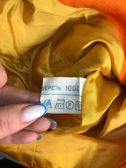 Жакет контрастный из шерсти,визуально на 48/50 размер