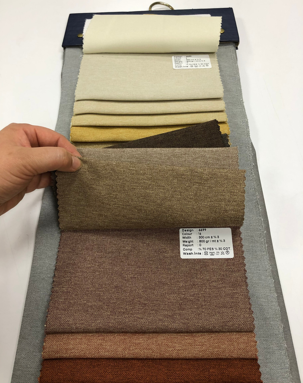 Портьерная ткань лен Megara арт. 6699