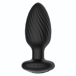 Черная анальная вибровтулка Nexus Tornado Medium с функцией вращения (Цвет: черный)