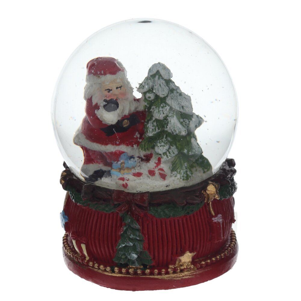 GAEM Фигурка декоративная "Дед Мороз/Снеговик" в стекл шаре, L6 W6 H8,5 см, 2в.