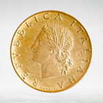 Italy 20 Lire 1974 R "Oak Branch", XF