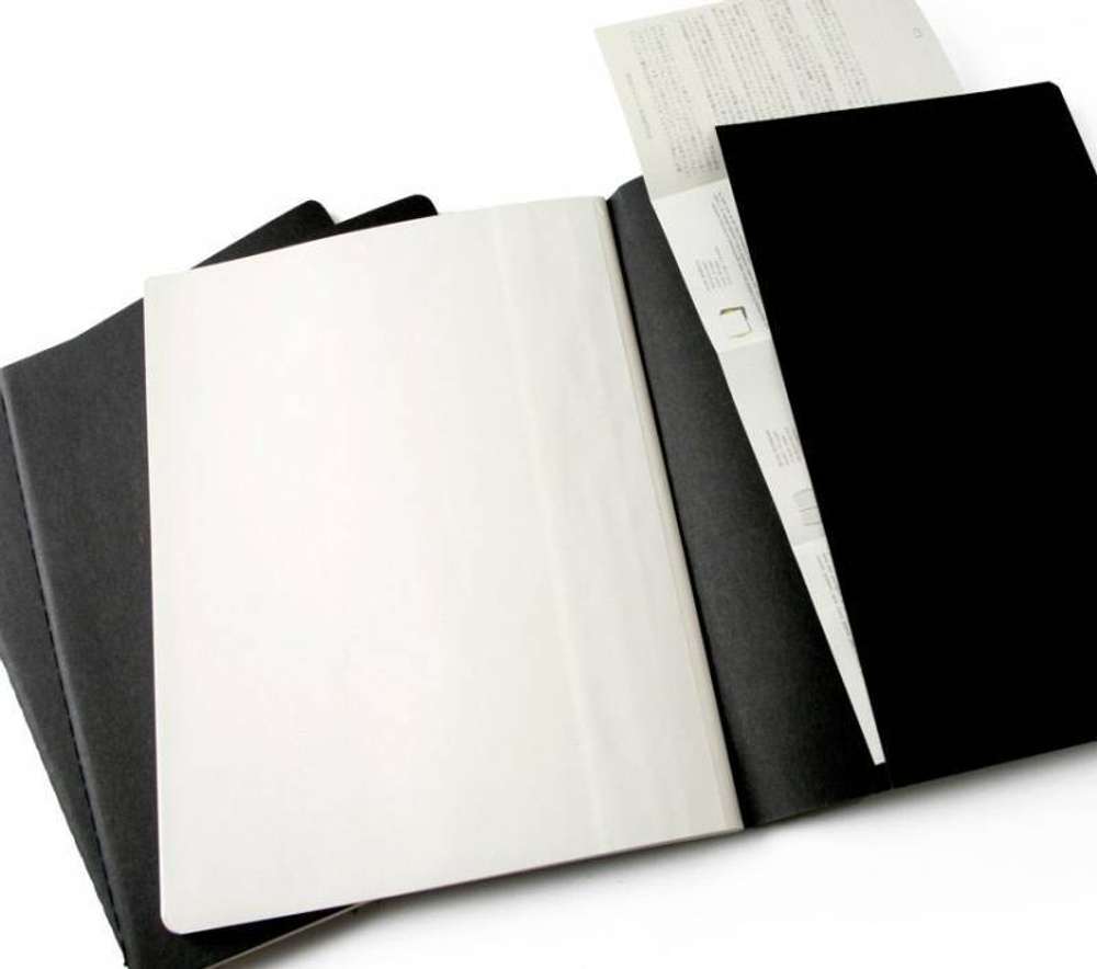 Блокнот Moleskine Cahier Journal CH221 XLarge 190х250мм обложка картон 120стр. линейка синий индиго (3шт)