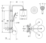 Душевая система Laguraty Thermostat 17050