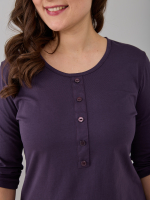 Лонгслив ЛНк-005/баклажан