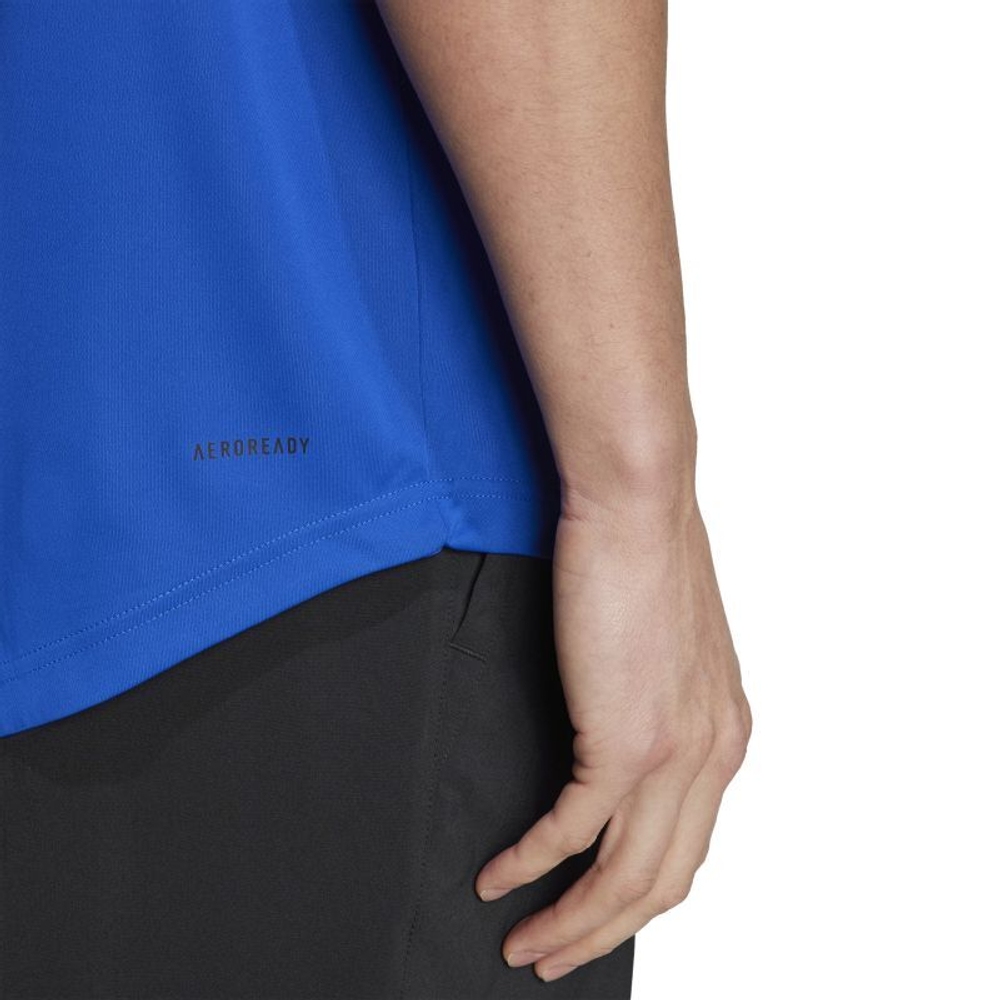 Теннисная футболка Adidas Club 3-Stripes T-Shirt - Blue