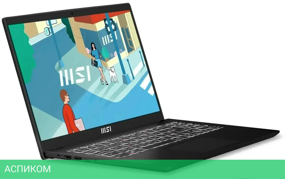 Ноутбук MSI MS-15H4 Modern 15 H B13M-228XBY Windows 11 Pro Classic Black (9S7-15H411-228)