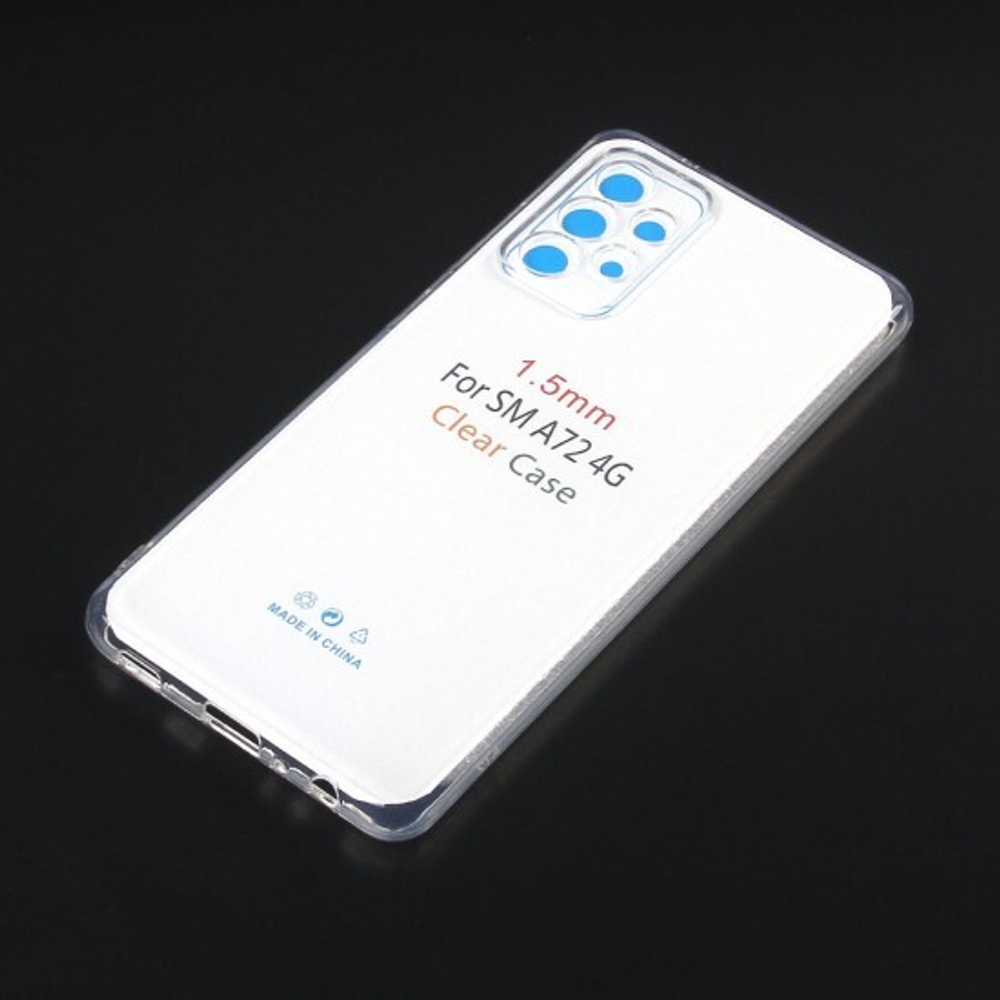 Чехол для Samsung Galaxy A72 5G, силиконовый, 1,5 мм, 012633 Прозрачный