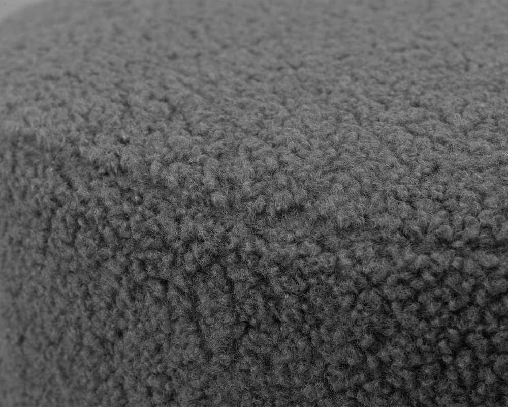 Пуф DOBRIN DANNY BLACK (темно-серое букле (16))