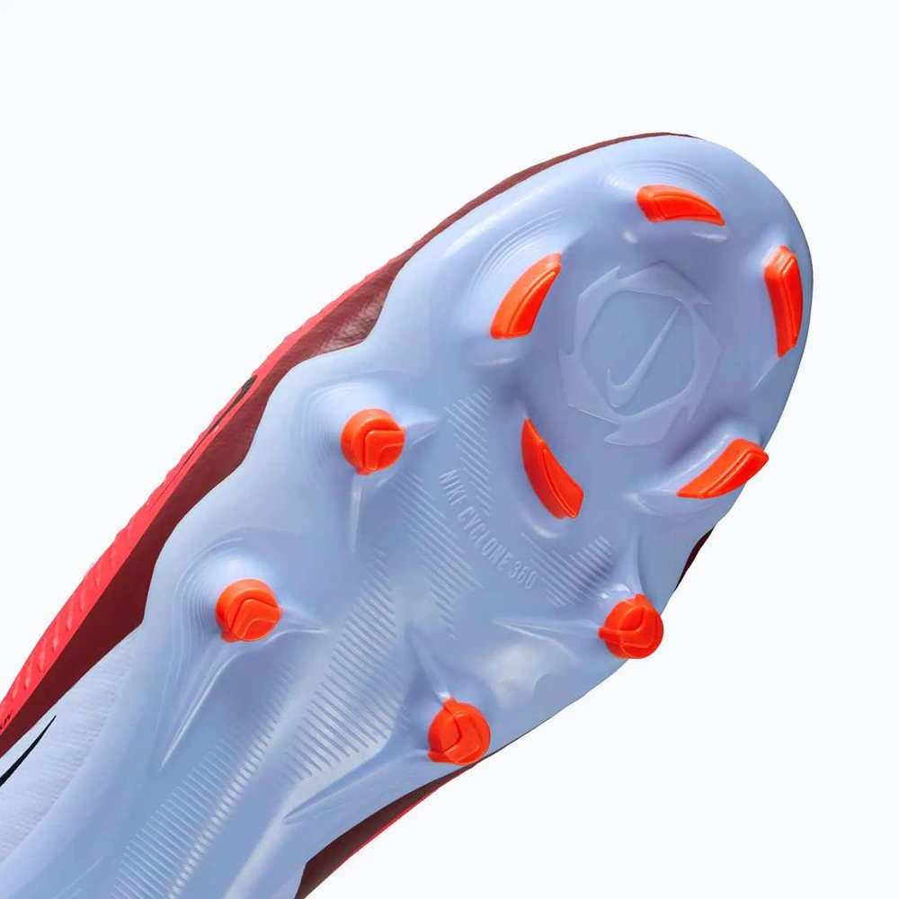 Футбольные бутсы Nike Phantom 6 Low Academy FG/MG royal tint/bright crimson