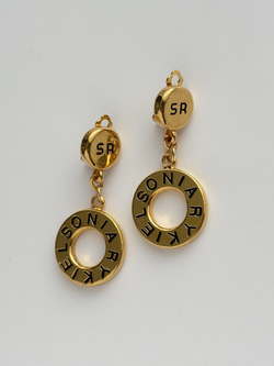 Клипсы с круглыми подвесками Sonia Rykiel