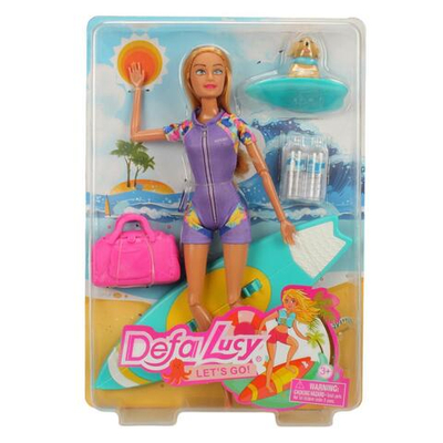 Кукла тип Модель Defa Lucy "Катание на сёрфинге" 26 см, аксесс. коробка (8471) (Defa Lusy)