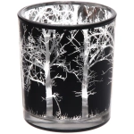 Подсвечник «Зимний лес» 8,5*10 см, Черный