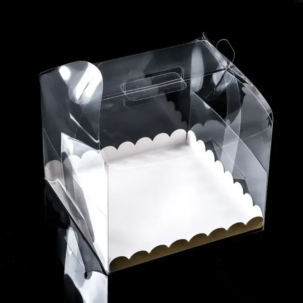 Коробка сундучок для бенто - торта 16×16×12 см