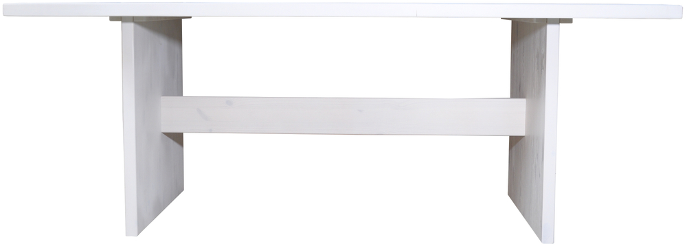 Обеденный стол "Гамбург" 200 см из массива сосны, белый