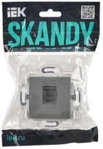 SKANDY Розетка компьютерная RJ45 кат.5E SK-K01Gr серый IEK
