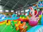 Коммерческий надувной батут "Парк развлечений" 12*8*6,5 м